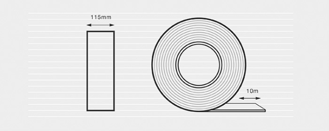 Preview: Schleifvlies Rolle Rot Very Fine P360 115mm x 10m